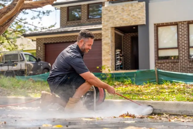 high pressure drain cleaning service by Oracle plumbing